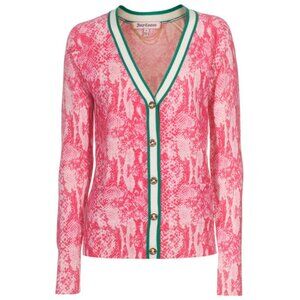 Juicy Couture Wool Python Print Cardigan Sweater sz. S